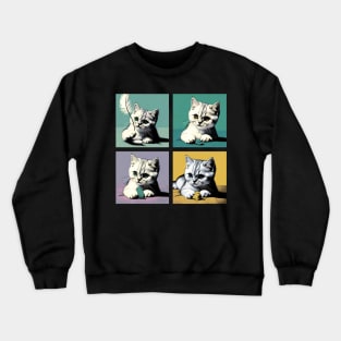 Burmilla Pop Art - Cute Kitties Crewneck Sweatshirt